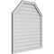 Ekena Millwork Octagonal Top Surface Mount PVC Gable Vent w/ 2"W x 1-1/2"P Brickmould Frame, 36"W x 40"H GVPOT36X4002SF - alternate 4